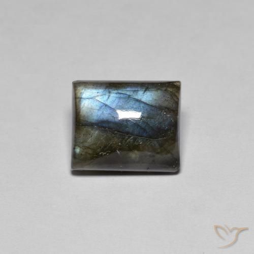 6.48ct 天然 彩色 拉长石, 狭长方形, 半透明