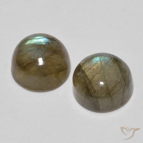 3.60克拉天然拉长石，圆形的，半透明