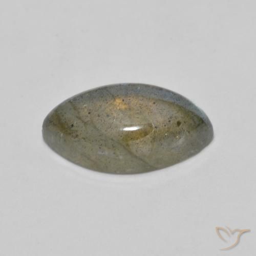 2.46克拉天然拉长石，榄尖形，半透明