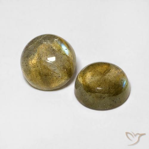 1.86克拉天然拉长石，圆形的，半透明
