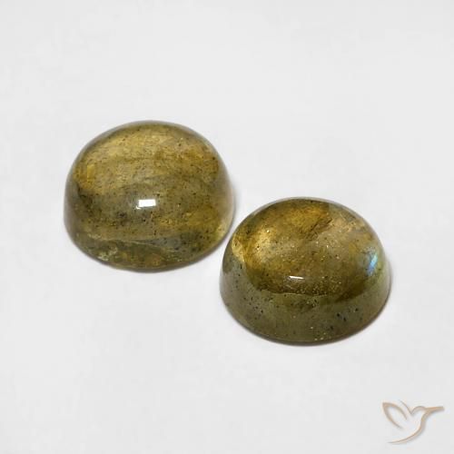 1.86克拉天然拉长石，圆形的，半透明
