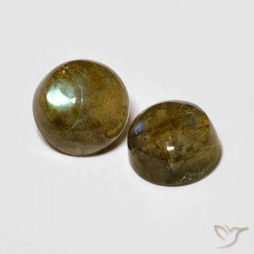 2.15克拉天然拉长石，圆形的，半透明