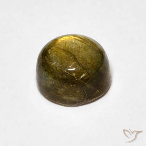 1.22克拉天然拉长石，圆形的，半透明