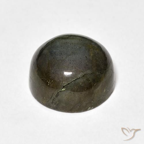 7.55克拉天然拉长石，圆形的，半透明
