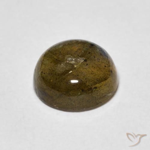 2.01克拉天然拉长石，圆形的，半透明