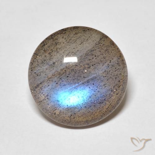 7.25ct 天然 彩色 拉长石, 圆形的, 半透明