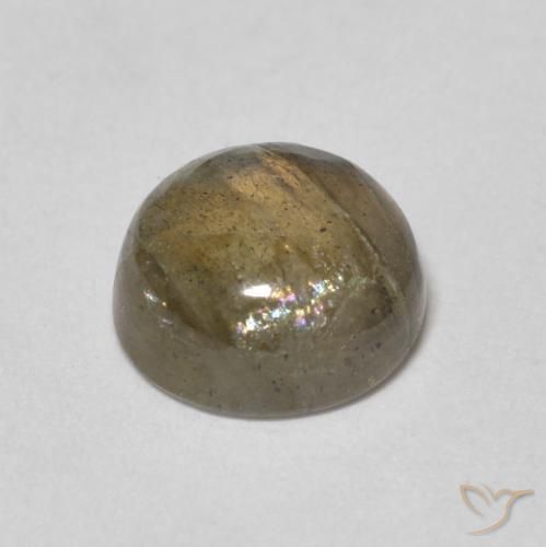 1.46克拉天然拉长石，圆形的，半透明