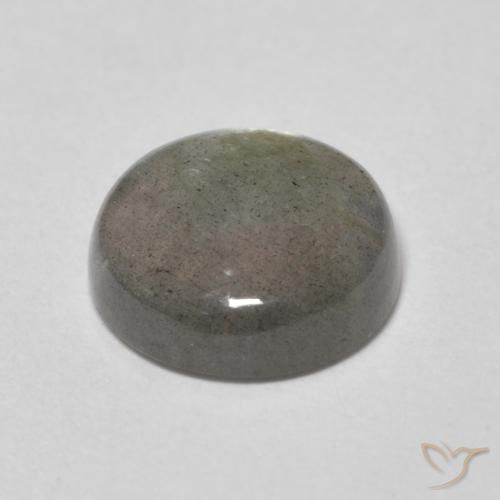 3.26克拉天然拉长石，圆形的，半透明