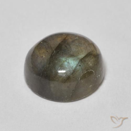 4.30克拉天然拉长石，圆形的，半透明