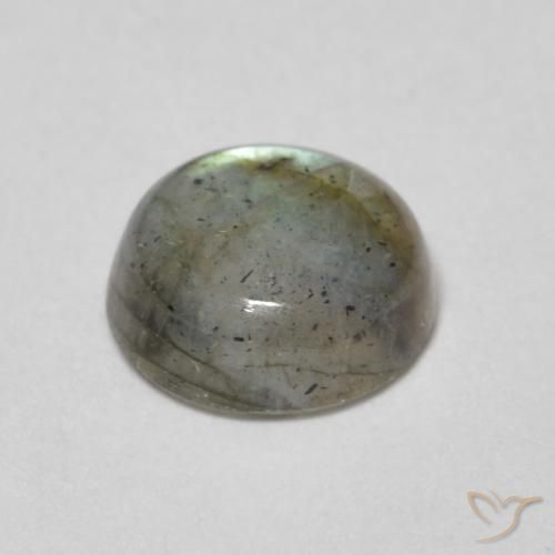 1.34克拉天然拉长石，圆形的，半透明