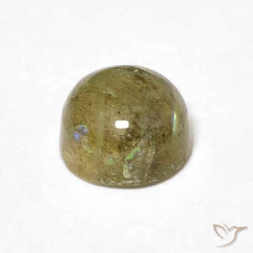 0.69克拉天然拉长石，圆形的，半透明