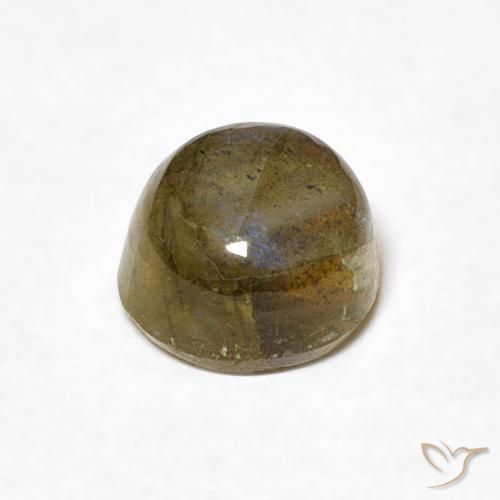 1.33克拉天然拉长石，圆形的，半透明