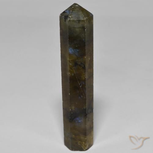 34.84ct 天然 彩色 拉长石, 花式切割, 不透明