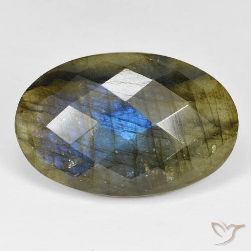 31.65ct 天然 彩色 拉长石, 椭圆形, 不透明