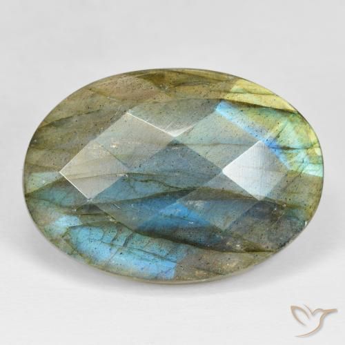 35.35ct 天然 彩色 拉长石, 椭圆形, 不透明