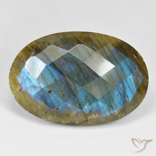 39.69ct 天然 彩色 拉长石, 椭圆形, 不透明