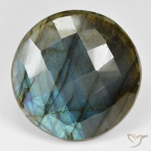 57.97ct 天然 彩色 拉长石, 圆形的, 不透明