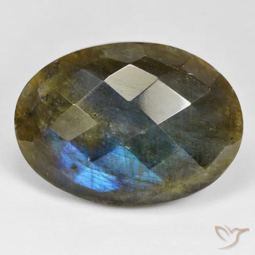 45.71ct 天然 彩色 拉长石, 椭圆形, 不透明