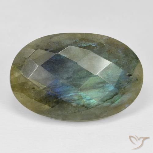 30.17ct 天然 彩色 拉长石, 椭圆形, 不透明