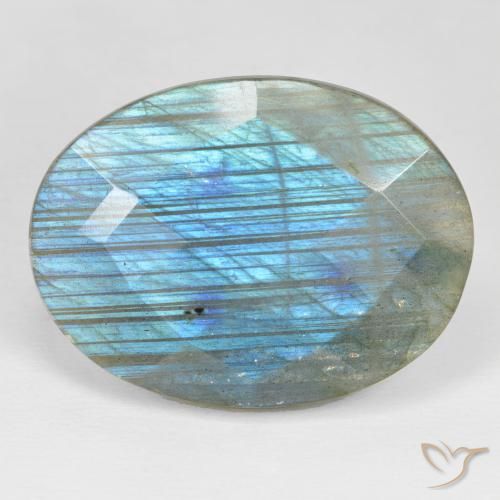 31.61ct 天然 彩色 拉长石, 椭圆形, 不透明