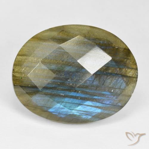 23.31ct 天然 彩色 拉长石, 椭圆形, 不透明