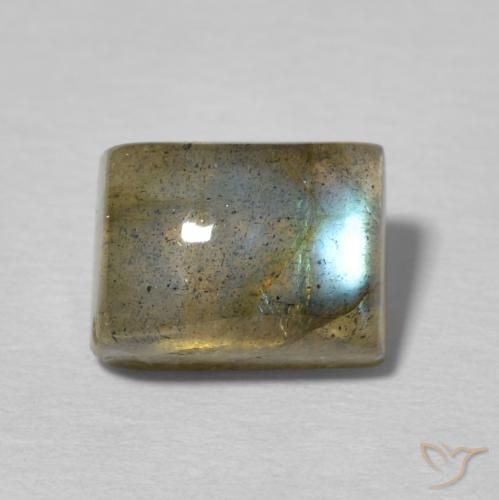 3.48ct 天然 彩色 拉长石, 狭长方形, 半透明