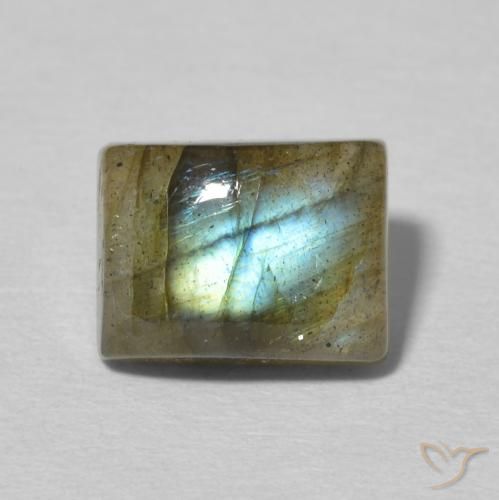 2.95ct 天然 彩色 拉长石, 狭长方形, 半透明