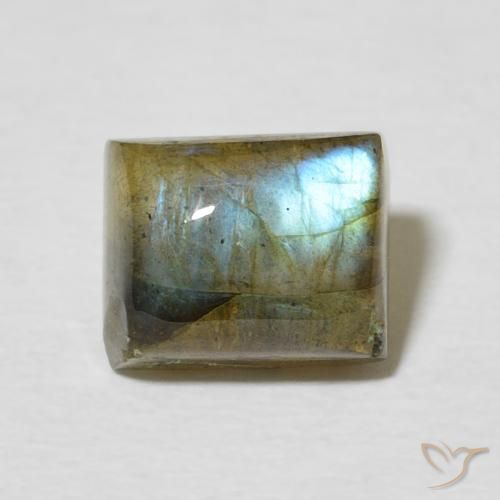 3.11ct 天然 彩色 拉长石, 狭长方形, 半透明