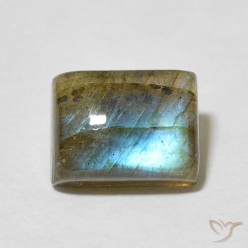 2.92ct 天然 彩色 拉长石, 狭长方形, 半透明