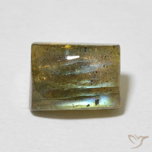 2.87ct 天然 彩色 拉长石, 狭长方形, 半透明