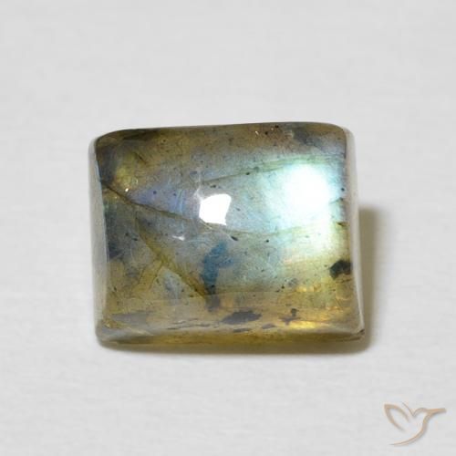3.46ct 天然 彩色 拉长石, 狭长方形, 半透明
