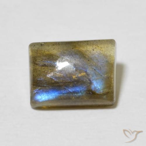 2.63ct 天然 彩色 拉长石, 狭长方形, 半透明