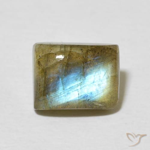 2.52ct 天然 彩色 拉长石, 狭长方形, 半透明