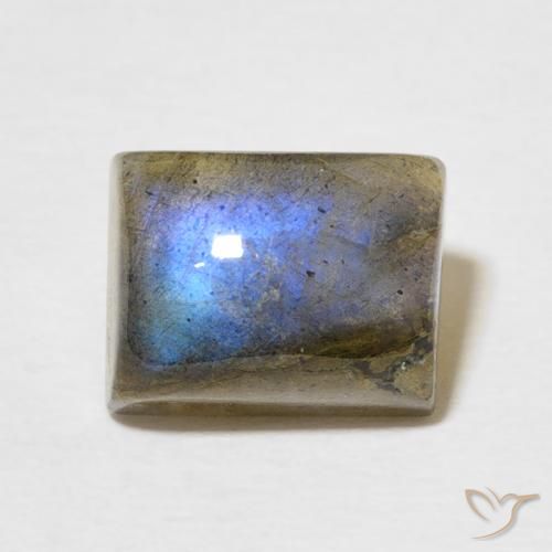 3.48ct 天然 彩色 拉长石, 狭长方形, 半透明