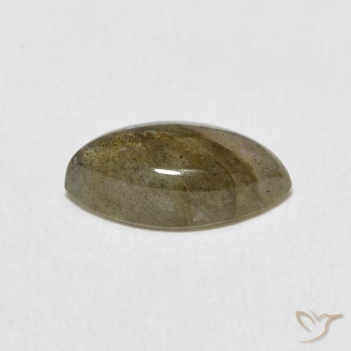 2.21克拉天然拉长石，榄尖形，半透明
