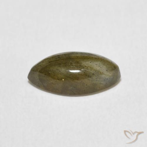 1.31克拉天然拉长石，榄尖形，半透明