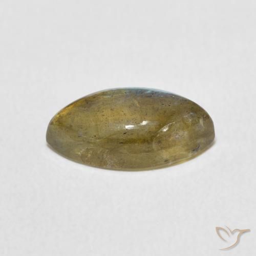 2.51克拉天然拉长石，榄尖形，半透明