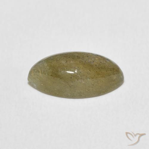 2.24克拉天然拉长石，榄尖形，半透明