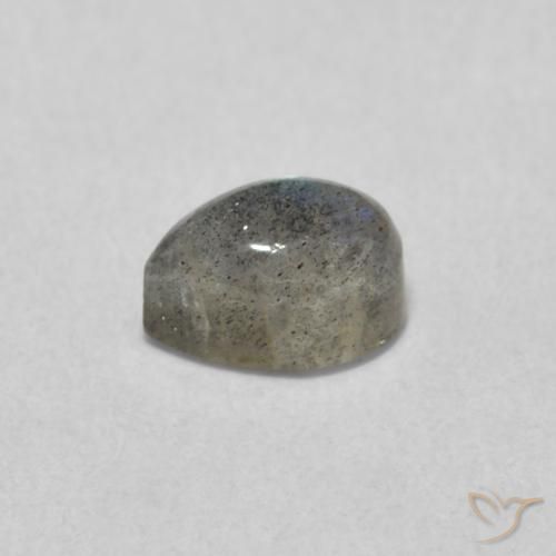 0.70克拉天然拉长石，梨形，半透明