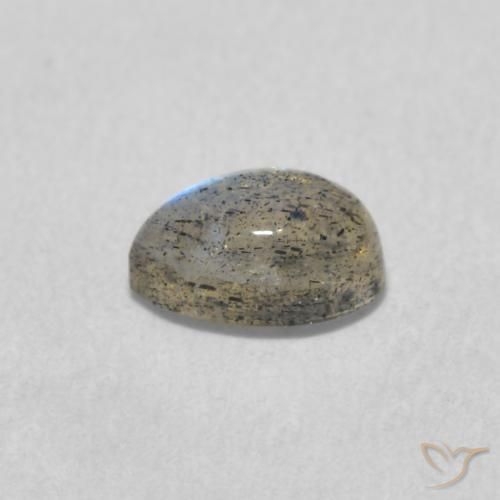 0.57克拉天然拉长石，梨形，半透明