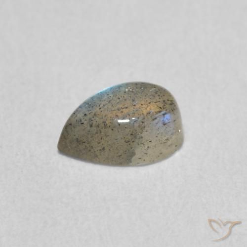 0.58克拉天然拉长石，梨形，半透明