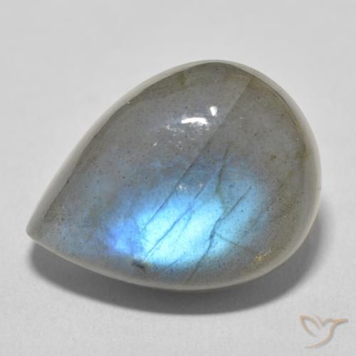 19.51ct 天然 彩色 拉长石, 梨形, 半透明