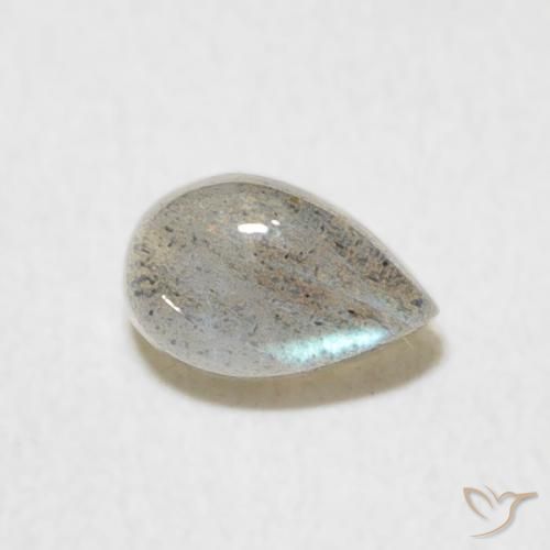 0.60克拉天然拉长石，梨形，半透明