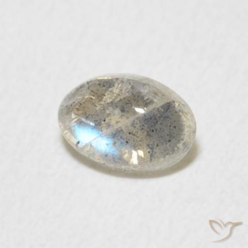 0.50克拉天然拉长石，椭圆形，半透明