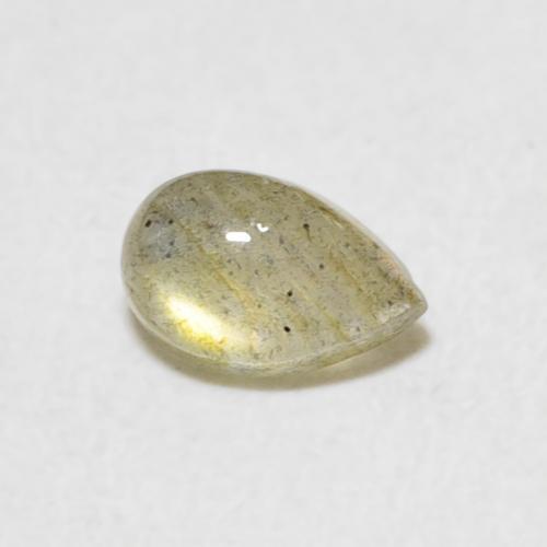 0.43克拉天然拉长石，梨形，半透明