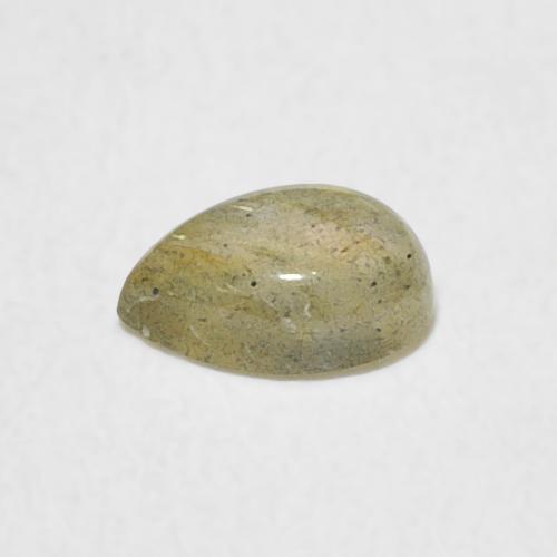 0.43克拉天然拉长石，梨形，半透明