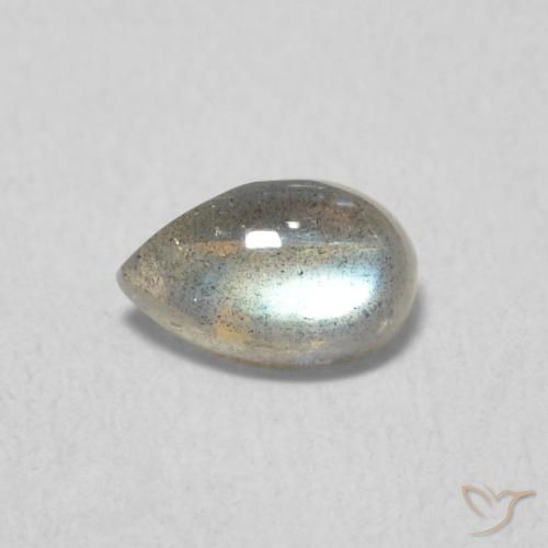 0.50ct 天然 彩色 拉长石, 梨形, 半透明