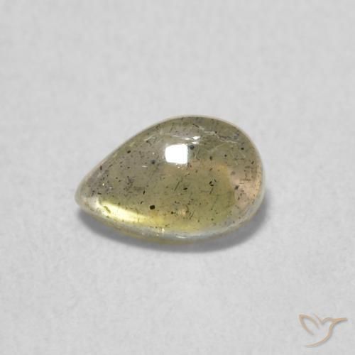 0.40ct 天然 彩色 拉长石, 梨形, 半透明