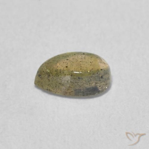 0.40克拉天然拉长石，梨形，半透明
