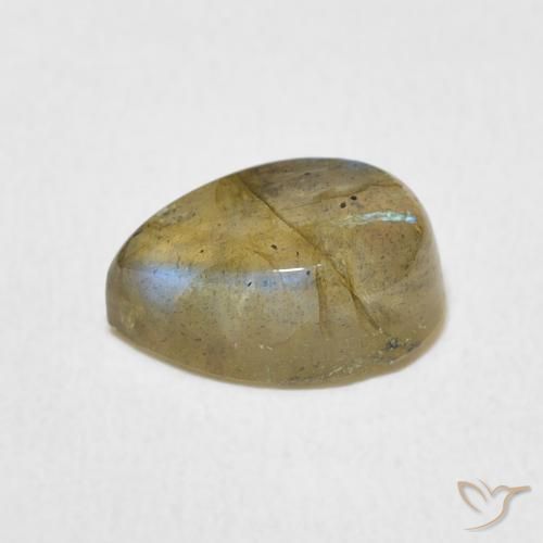 2.47克拉天然拉长石，梨形，半透明